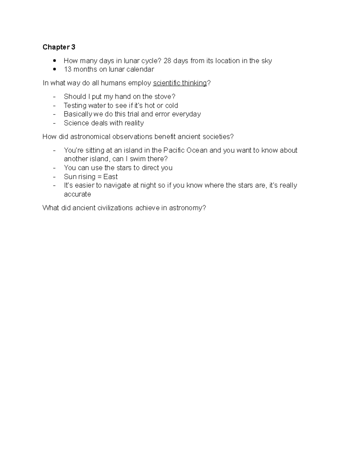 Lecture 3 Chapter 3 How Many Days In Lunar Cycle 28 Days From Its
