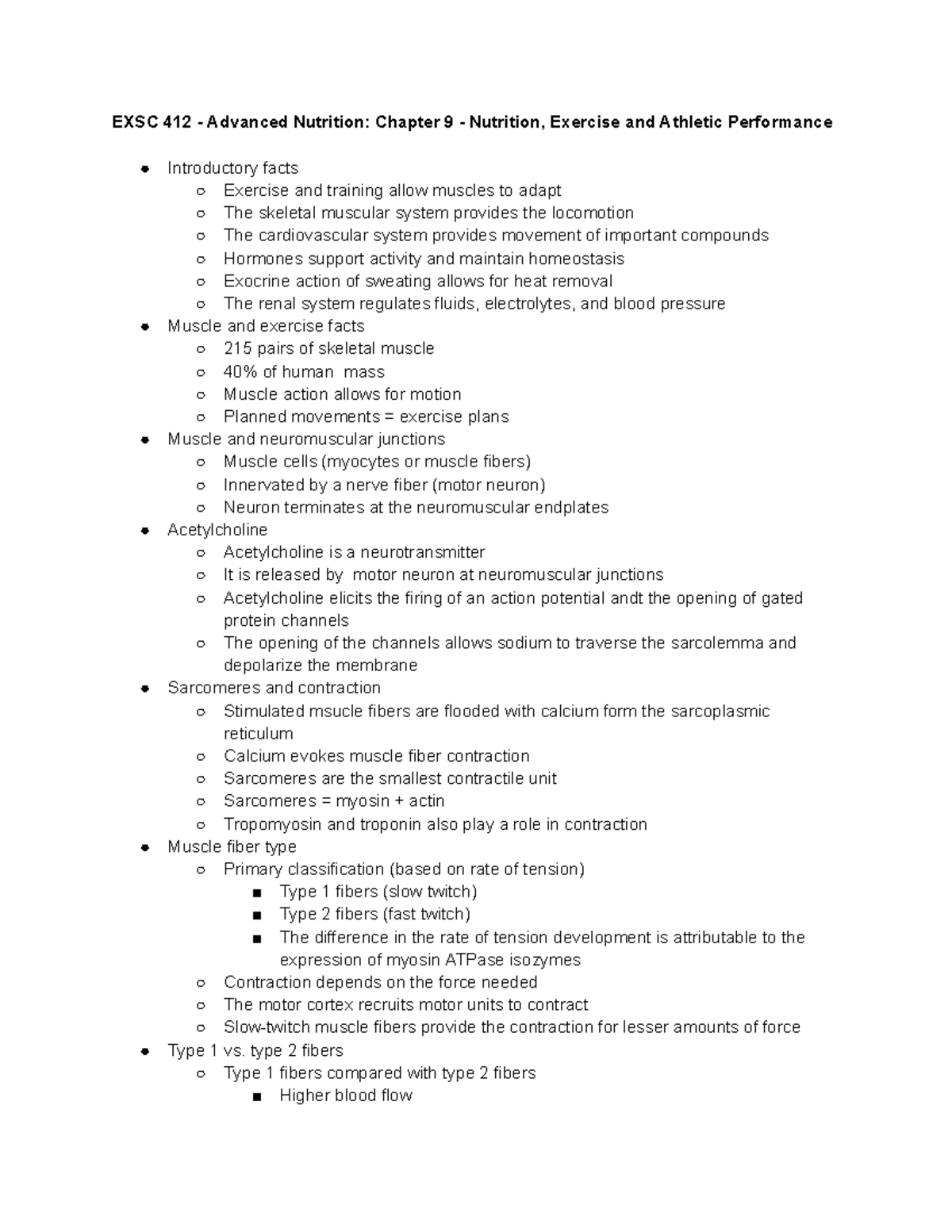 EXSC 412 Chapter 9 - chp 9 notes - EXSC 412 - Advanced Nutrition ...