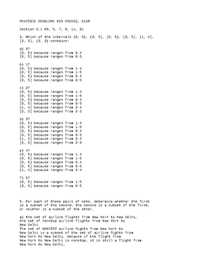 CS323 CHAP 2 Practice - CS323 CHAPTER 2 PRACTICE: #1-5, 8 Suppose you ...