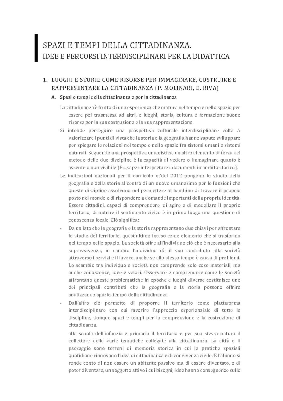Scienze Dell Educazione E Della Formazione Cassino