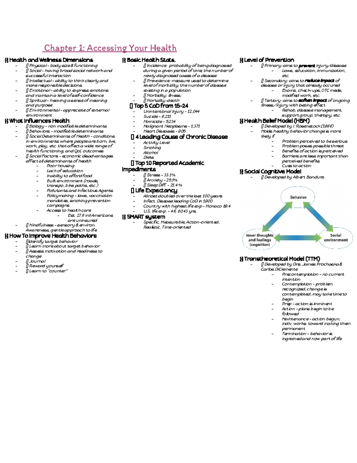 Module 1 Study Sheet, Detailed, Brain Dump - Chapter 1: Accessing Your ...