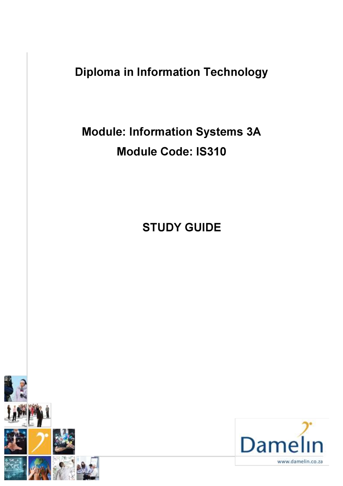 Information Systems 3A Study Guide - Diploma In Information Technology ...