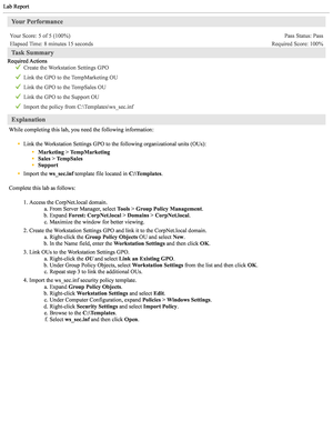 4.9.6 Troubleshoot IP Configuration 1 - Passing Score: 8/8 (100%) 4.9 ...