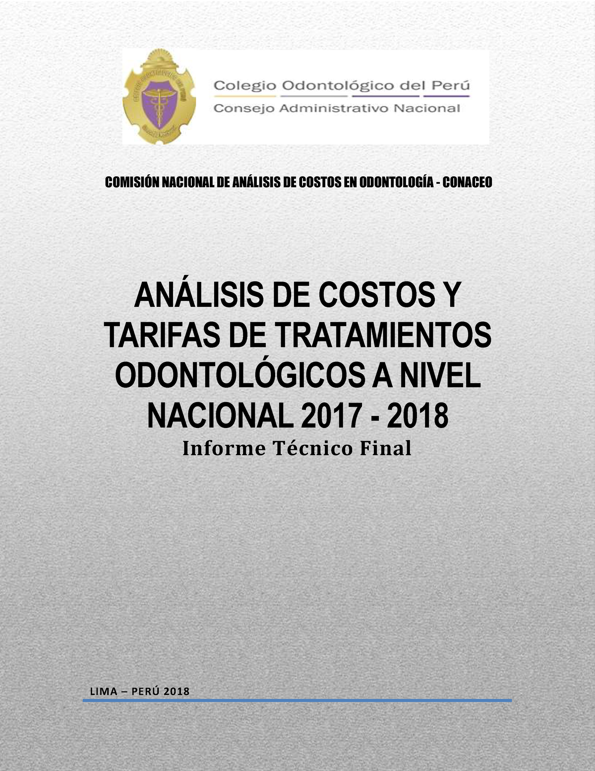 Costos Odontolog Aplicado A La Ingenieria - COMISI”N NACIONAL DE AN ...