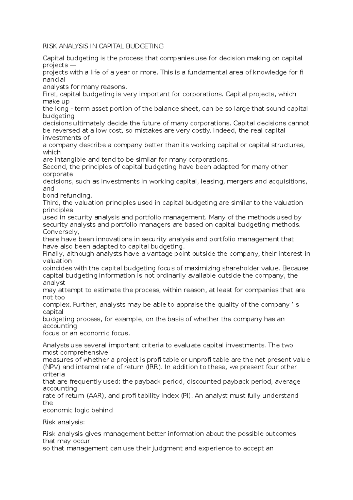 Unit 2 - Lecture notes 2 - strategic financial management - PESU - Studocu
