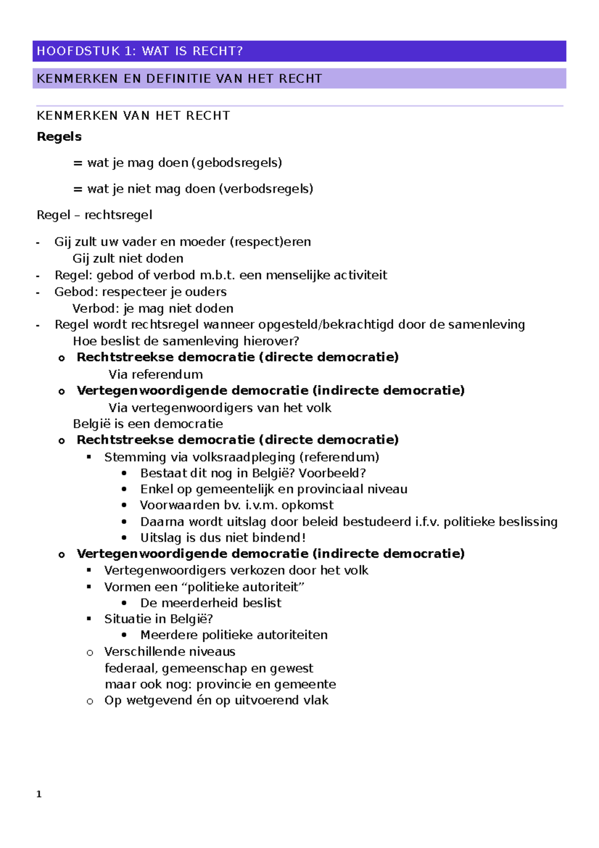 Samenvatting-recht - Samenvatting Recht Verkennen 1 - 2021/2022 ...