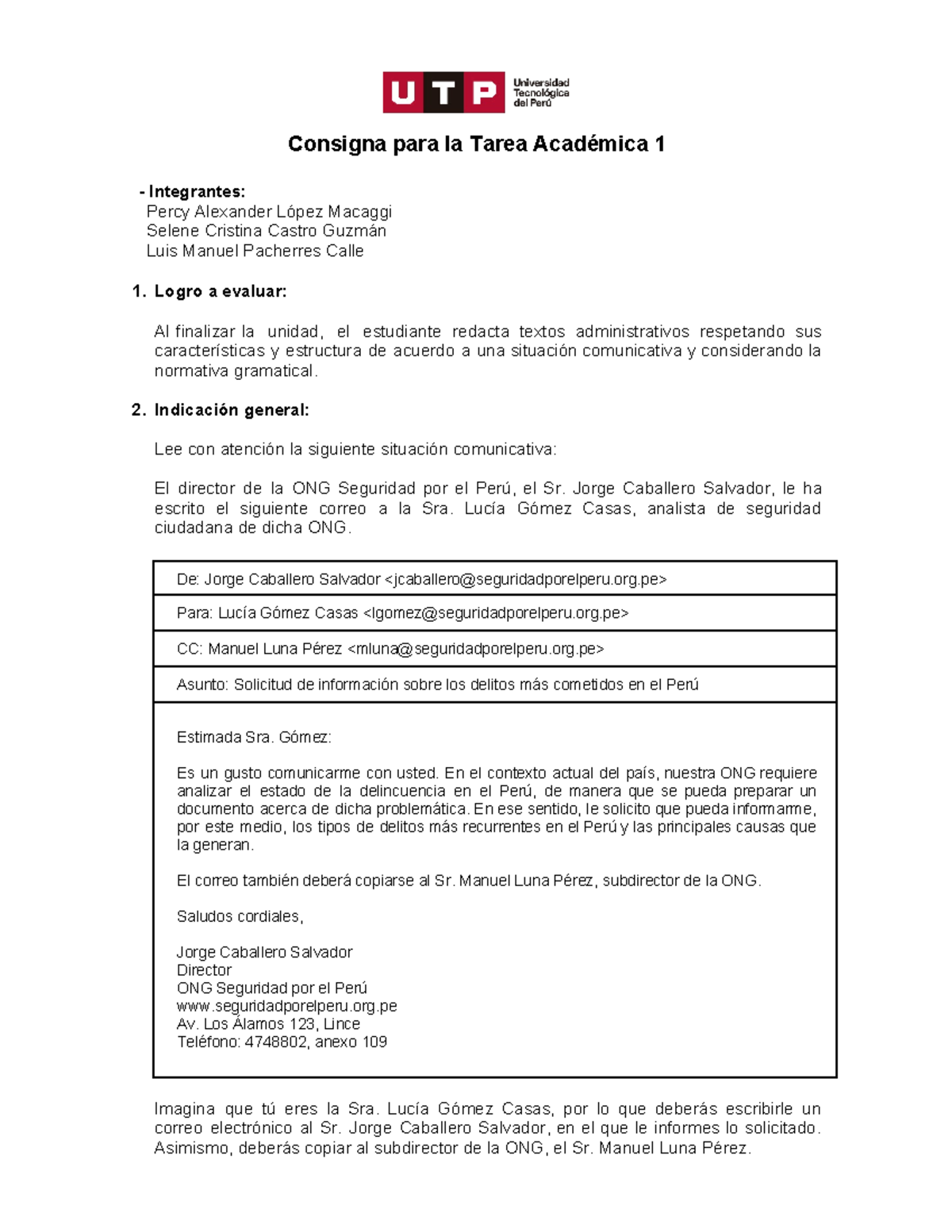 GC A16E TA1Consigna 23C2A - Consigna Para La Tarea Académica 1 ...