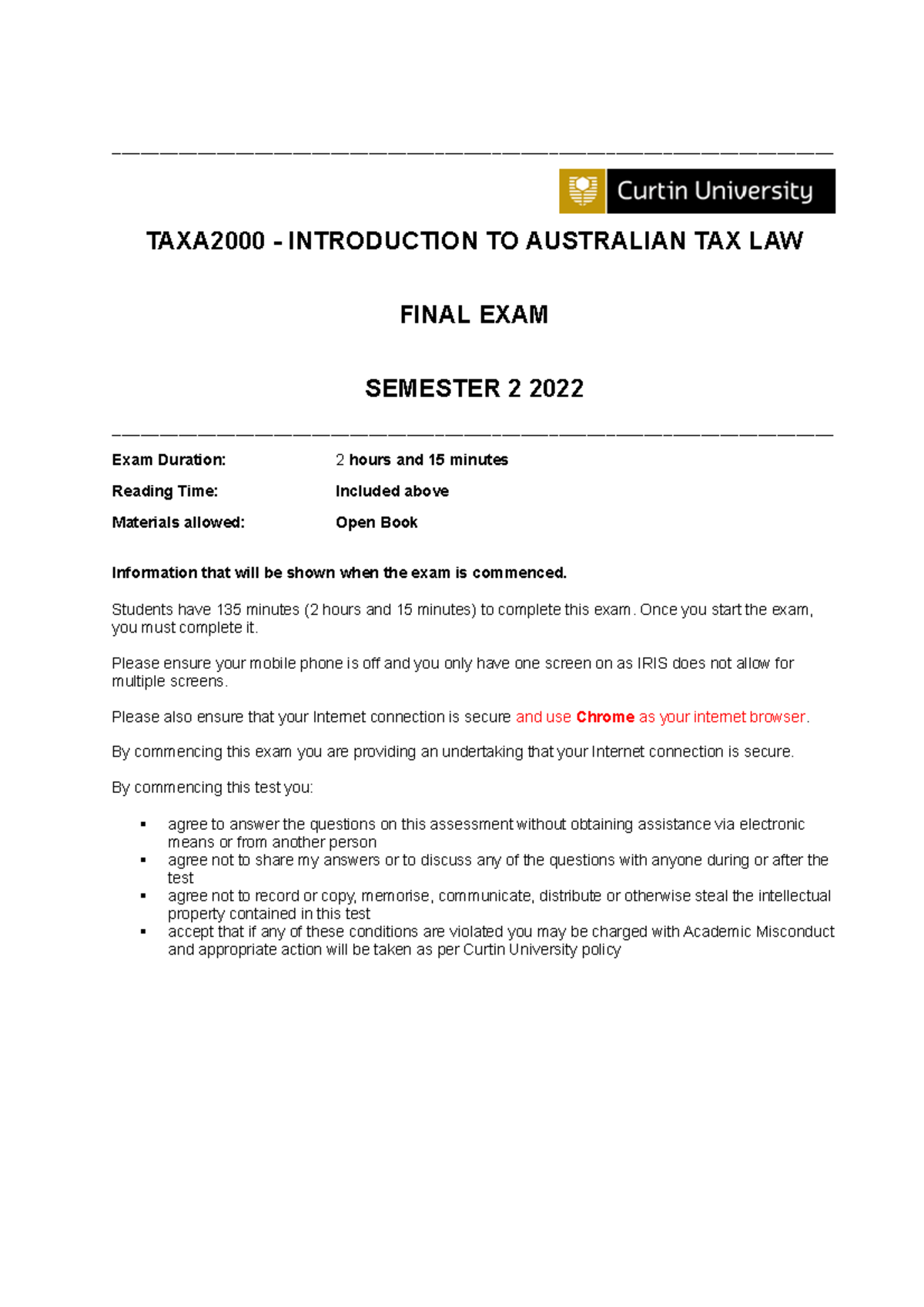 taxa2000-sem-2-2022-final-exam-questions-taxa2000-introduction-to