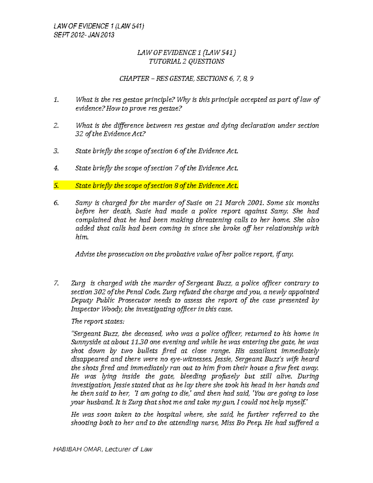 Tutorial 2- section 6,7,8,9 (SEPT 2012 ) - SEPT 2012- JAN 2013 LAW OF ...