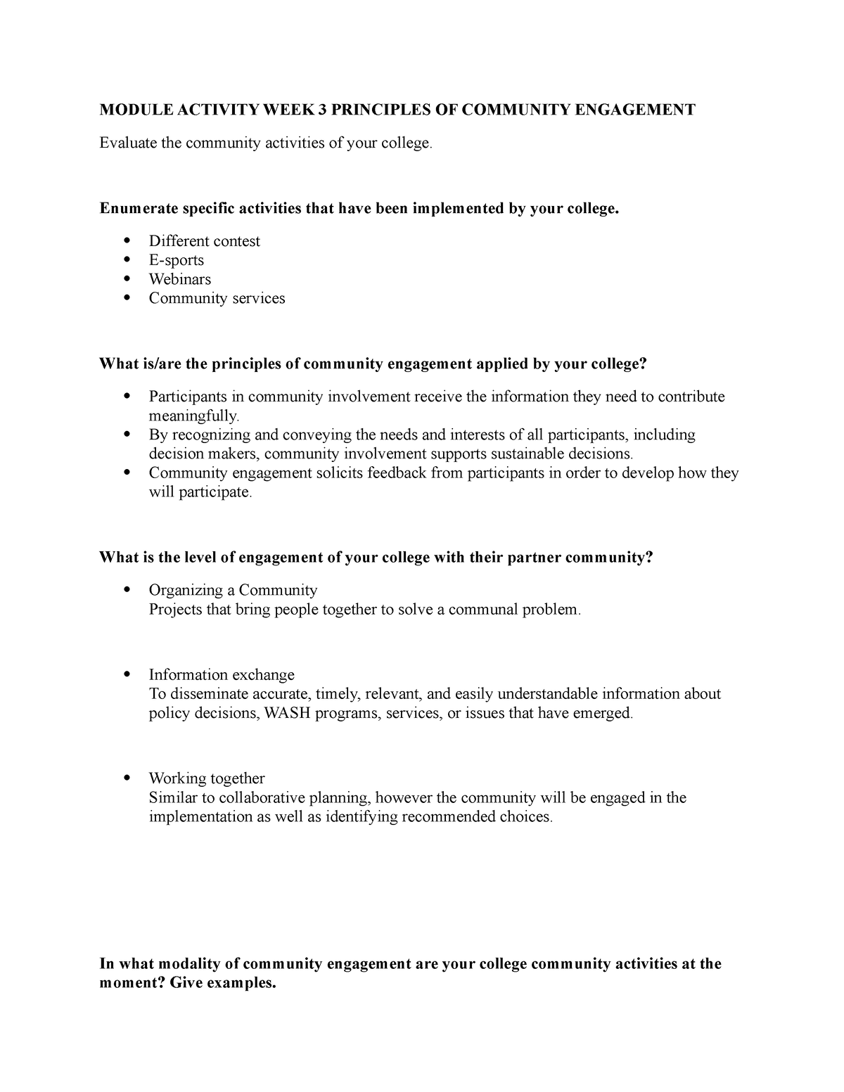 Module Activity WEEK 3 - Wqewqwqe - MODULE ACTIVITY WEEK 3 PRINCIPLES ...