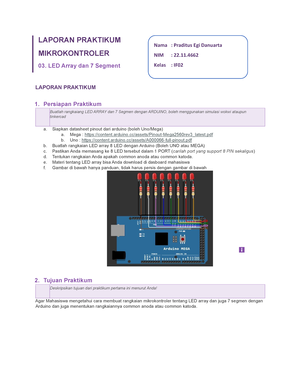 22 - Laprak - LAPORAN PRAKTIKUM MIKROKONTROLER 05. PWM Dan Aktuator ...