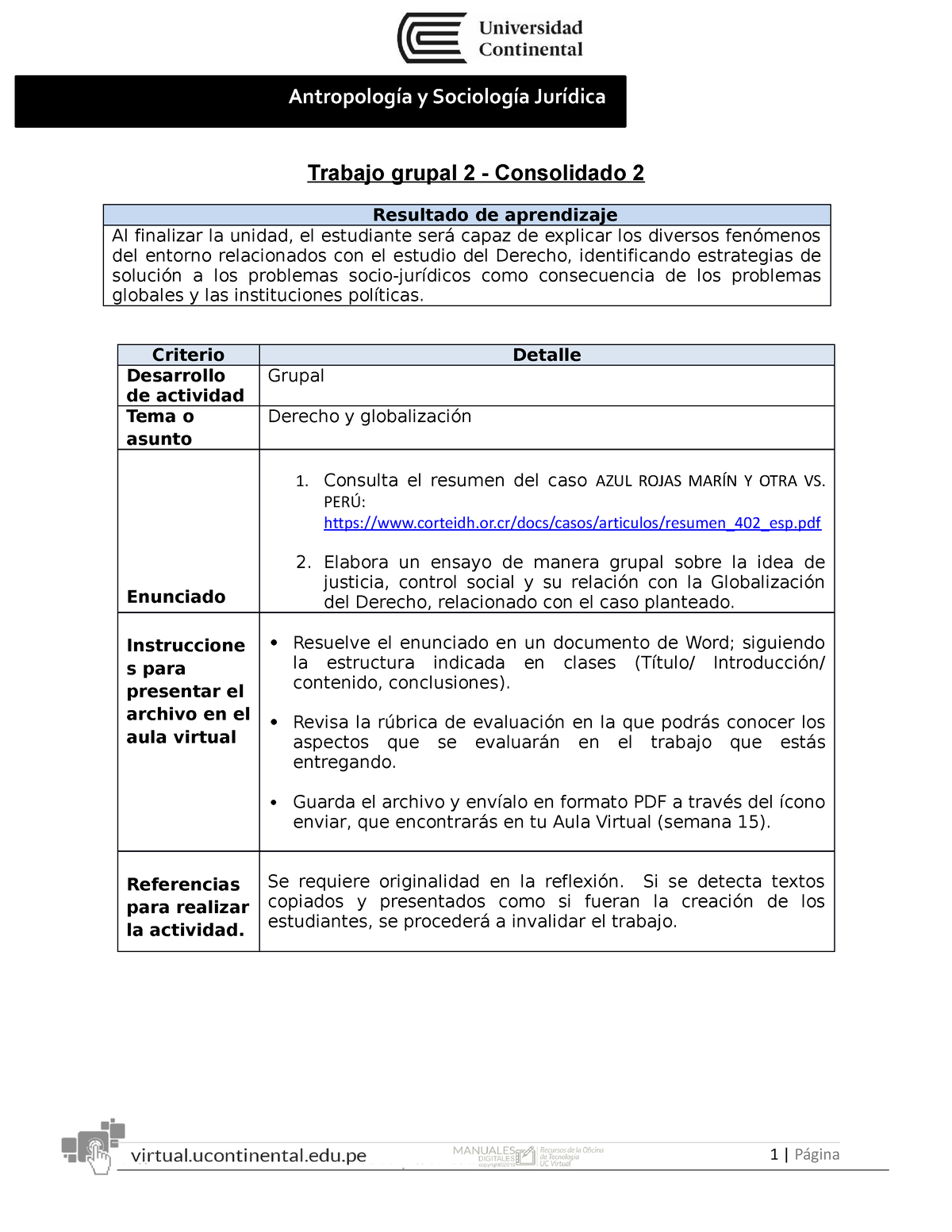 Indicaciones Y Rúbrica Para Trabajo Grupal 2 - Consolidado 2 - 2021-10 ...