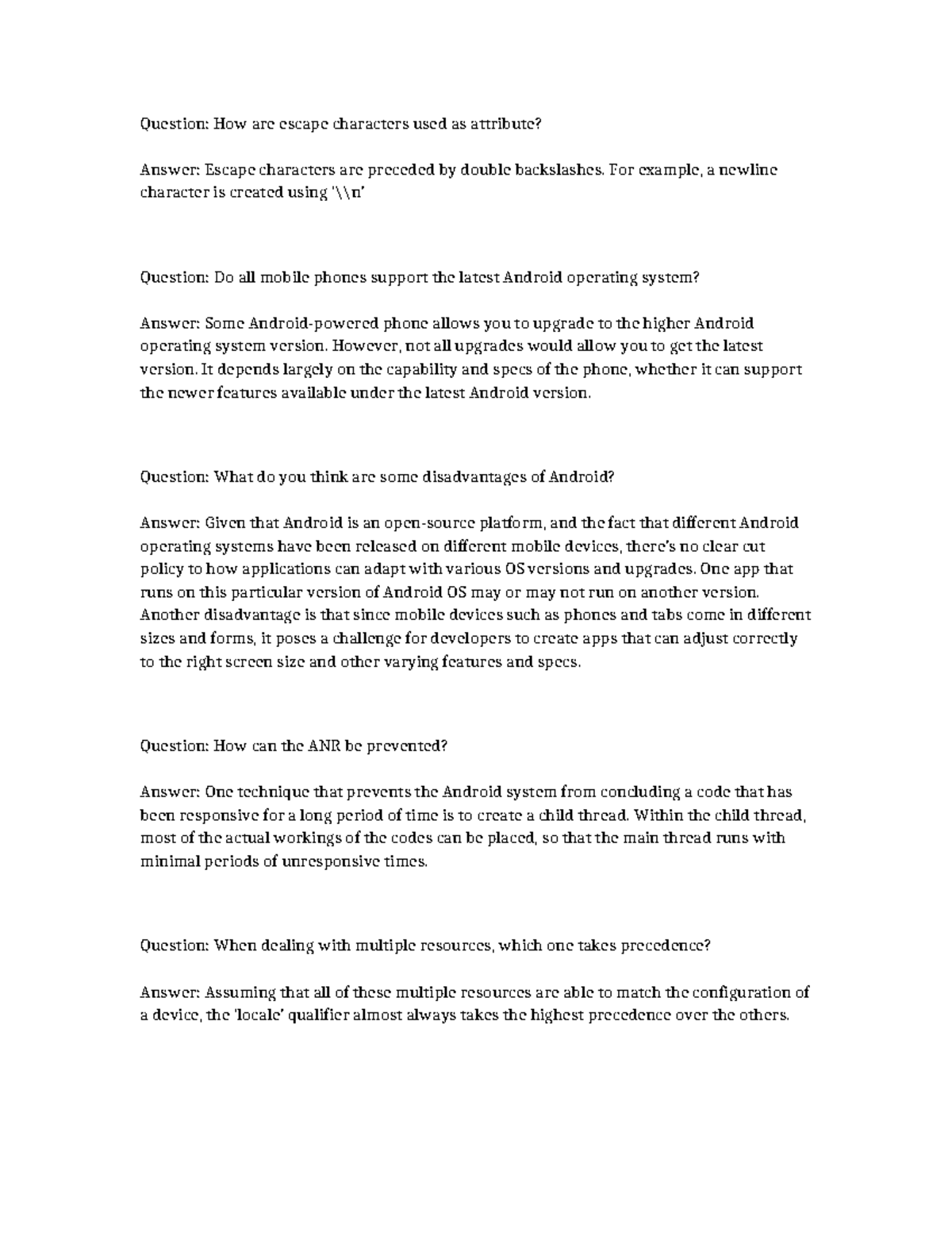 Unflutterable cno souvenir - Question: How are escape characters used ...