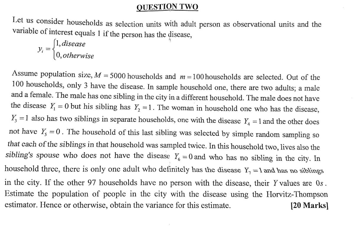 Survey question - applied statistics - Studocu