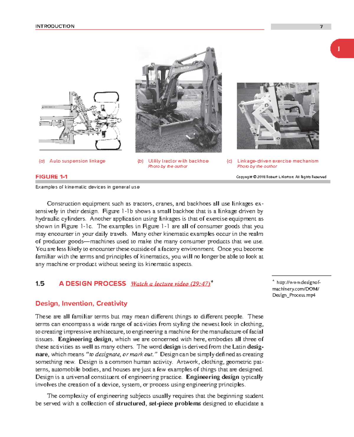 The design process notes - INTRODUCTION 7 11 Construction equipment ...