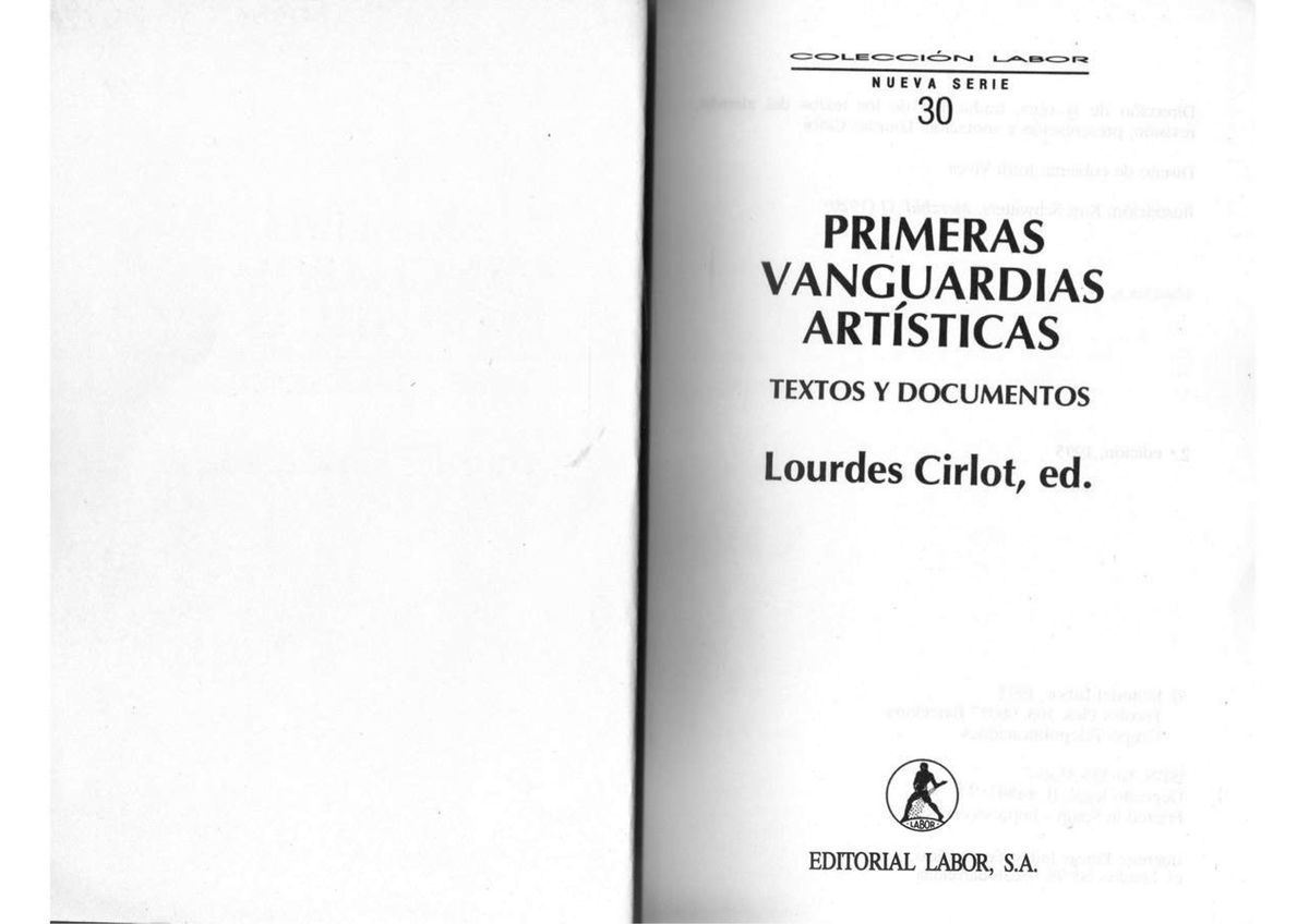 Unidad II Cirlot Manifiestos Vanguardias artisticas selección Historia de las Artes Visuales