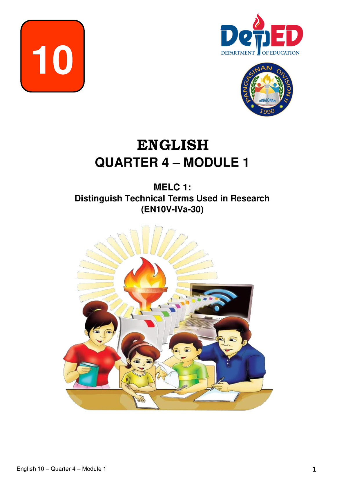 G10 Q4 Module 1 Reviewer For Coming Grade 10 English Quarter 4 Module 1 Melc 1 9620