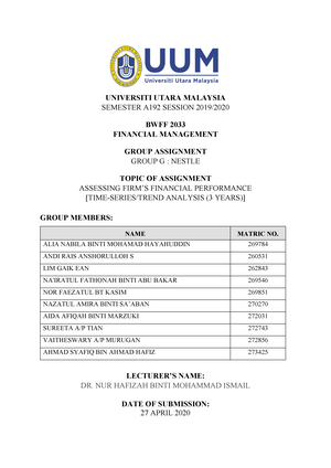 format assignment uum