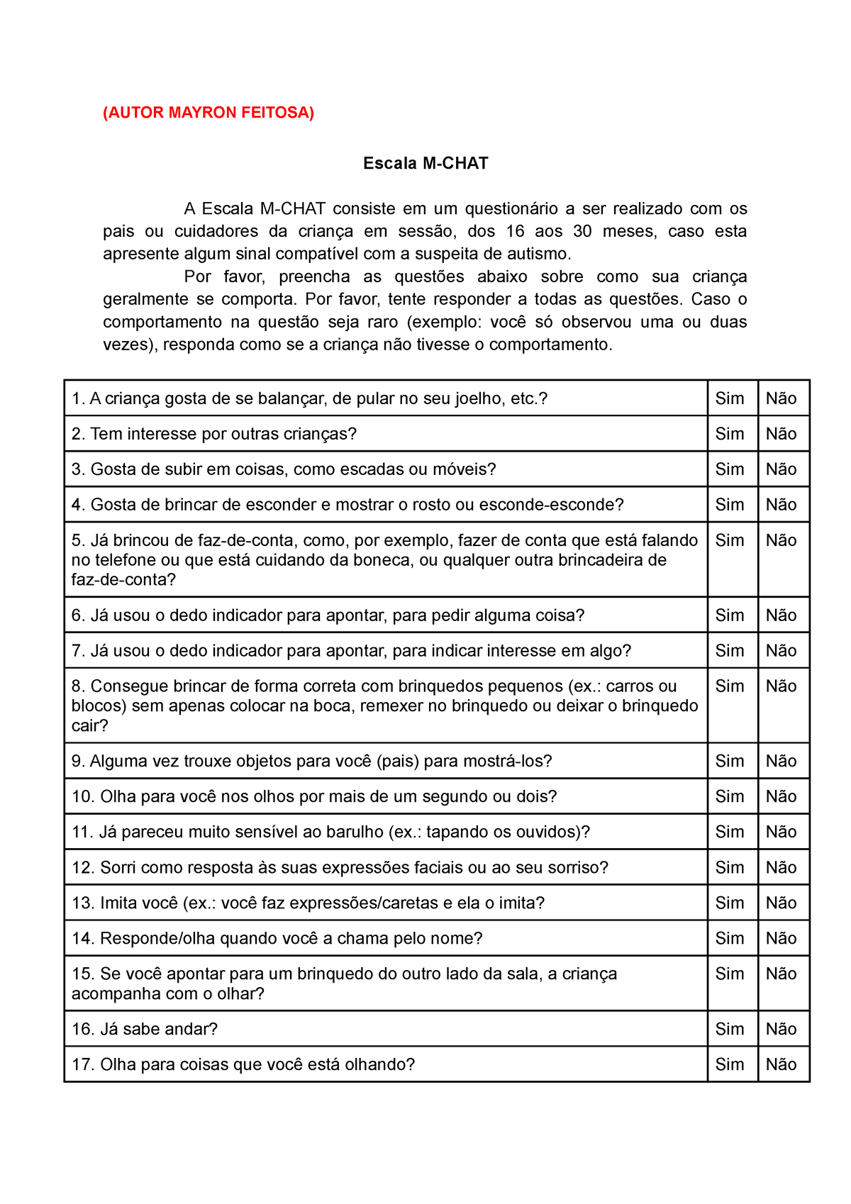 m-chat-checklist-para-diagnostico-autismo-autor-mayron-feitosa