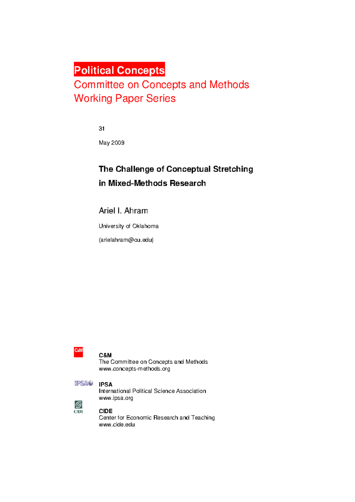 Political Concepts - Political Concepts Committee on Concepts and ...