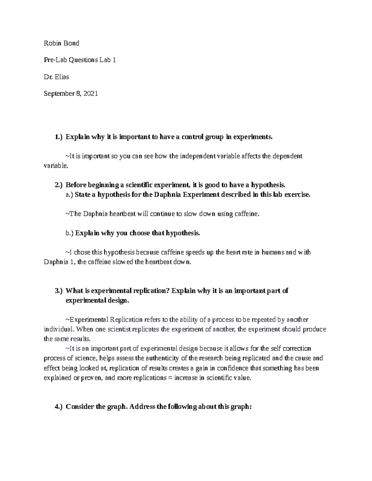 Pre-Lab Questions Lab 1 Scientific Method Graphing - Google Docs ...