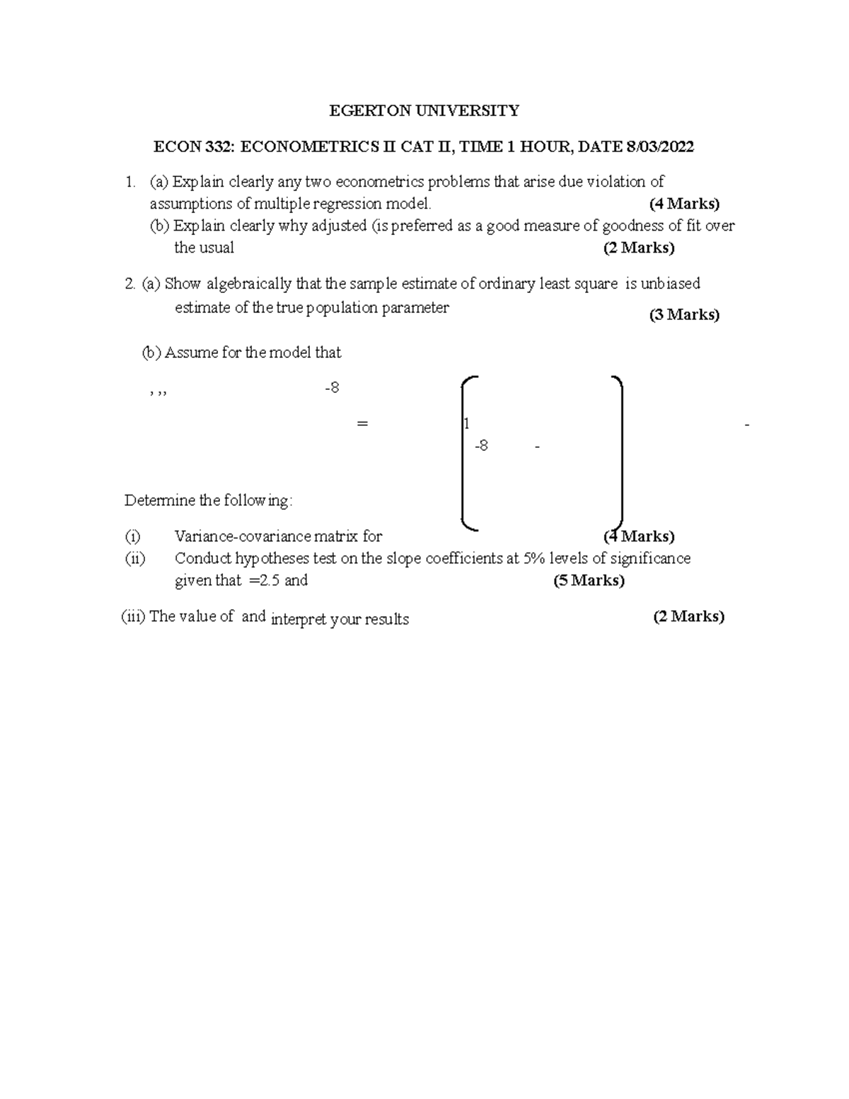 ECON 332 CAT - Economics 332 cat At the same time, network analysis ...