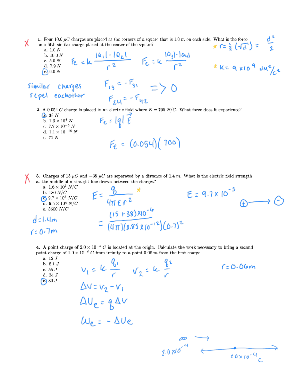 Sample Final Review - PHYS 2500 - Studocu