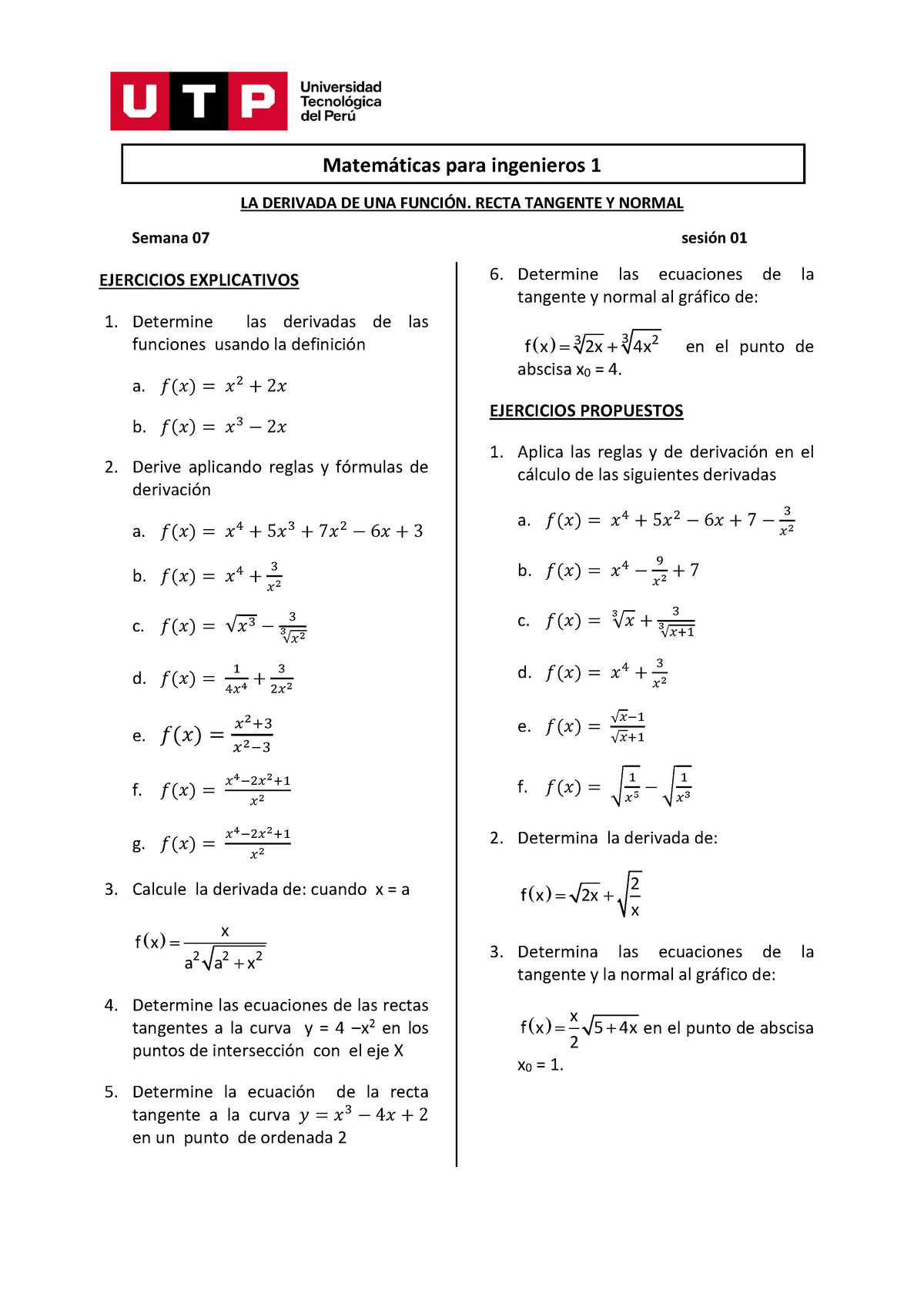 S07.s1 - Ejercicios - Clase Matemica - Matem·ticas Para Ingenieros 1 LA ...