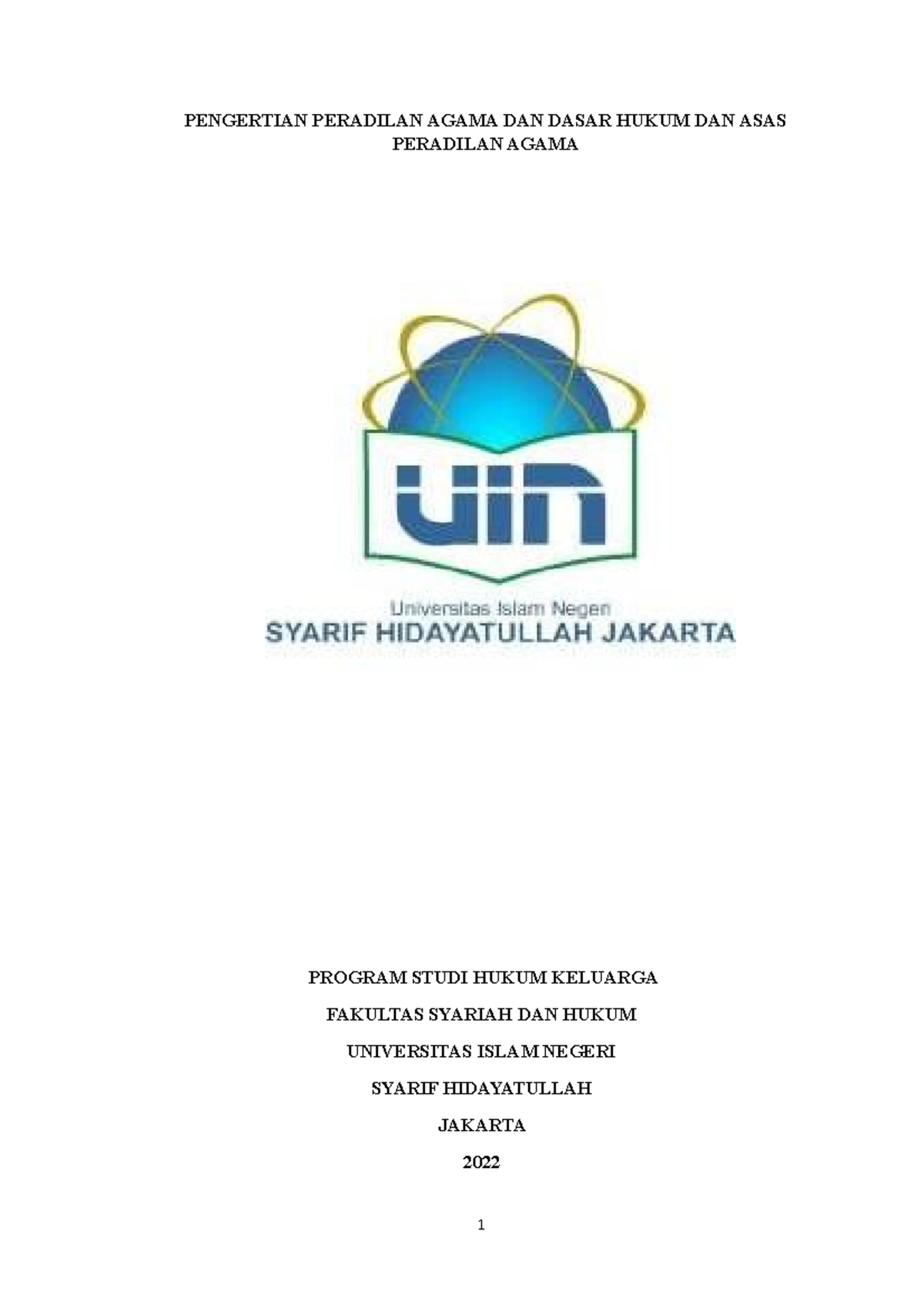 Pengertian Peradilan Agama DAN Dasar Hukum DAN ASAS Peradilan Agama ...