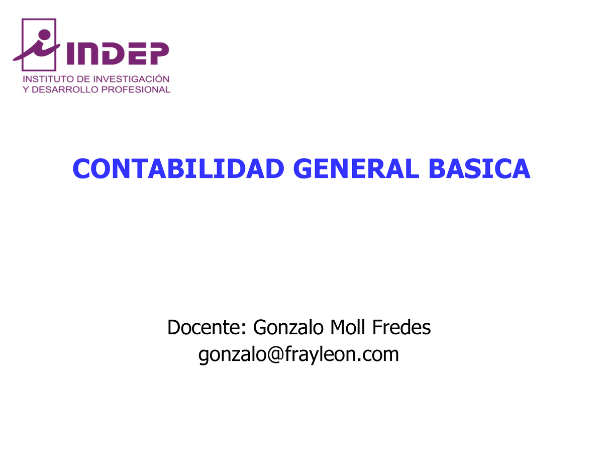 1 AL 41 - Contabilidad Basica - CONTABILIDAD GENERAL BASICA Docente ...