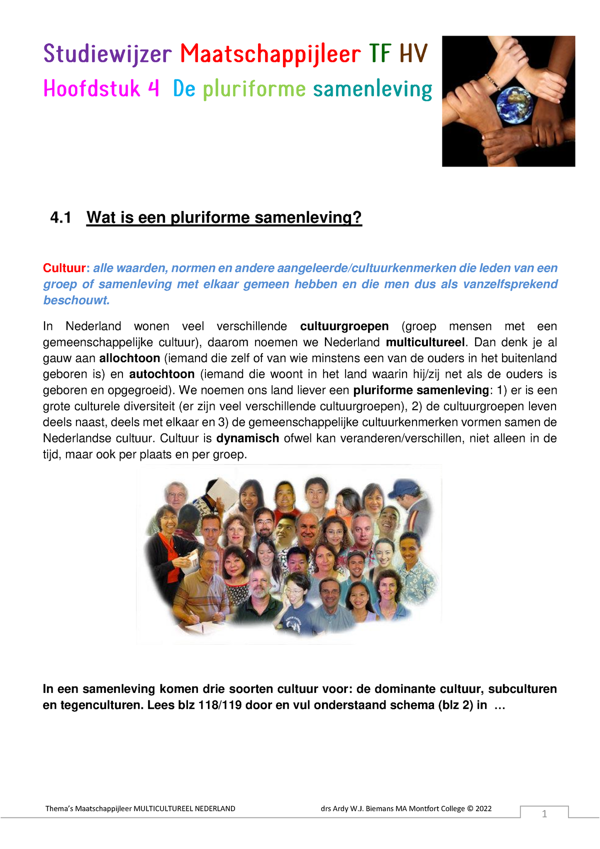 H4 De Pluriforme Samenleving - 4 Wat Is Een Pluriforme Samenleving ...