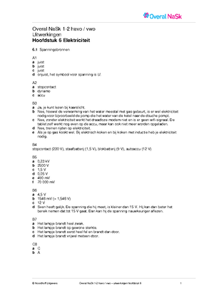 Natuurkunde Vwo 3 Hoofdstuk 3 Antwoorden - Overal Natuurkunde 3 V ...