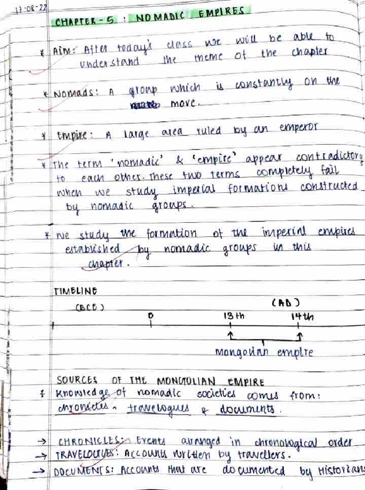 Nomadic empires notes - History Class 11 CBSE - Studocu