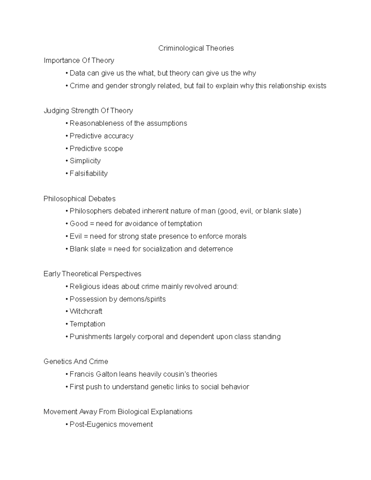 criminological theories thesis topics