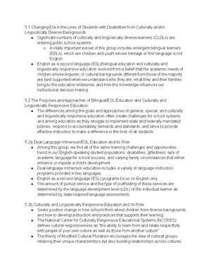 Chapter 1 & 2 notes - Human Exceptionality School, Community, and ...