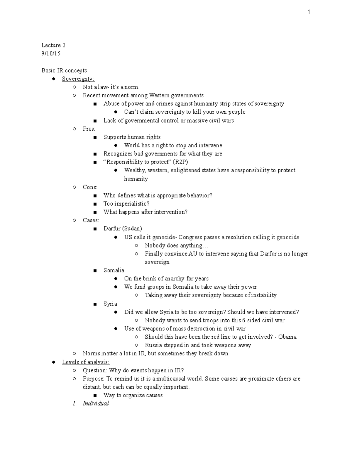 Basic IR Concepts Lecture 2 - 1 Lecture 2 9/10/15 Basic IR concepts ...