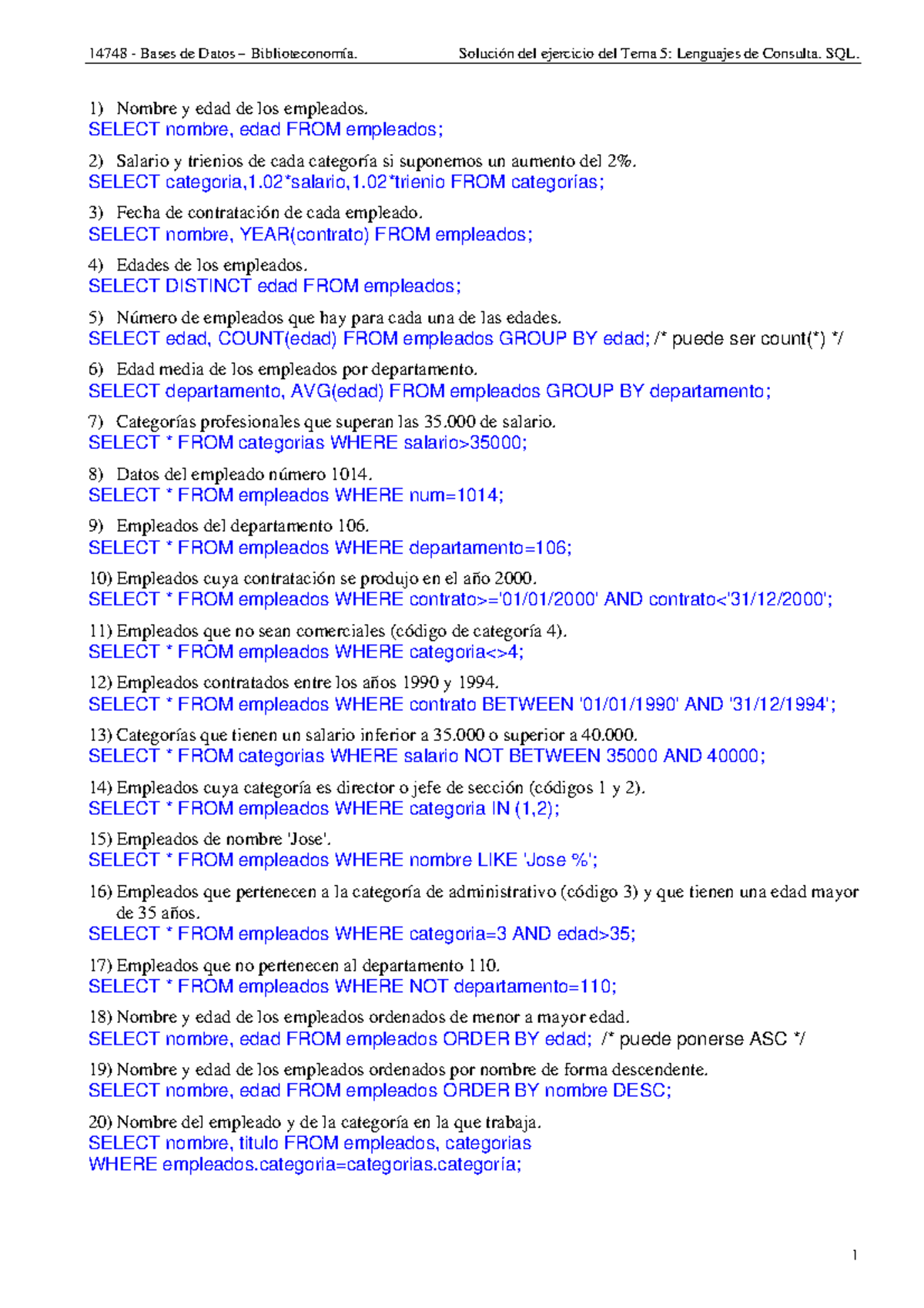 Tema5 BD Lenguaje SQL Solucion Ejerc Propuesto - 14748 - Bases De Datos ...