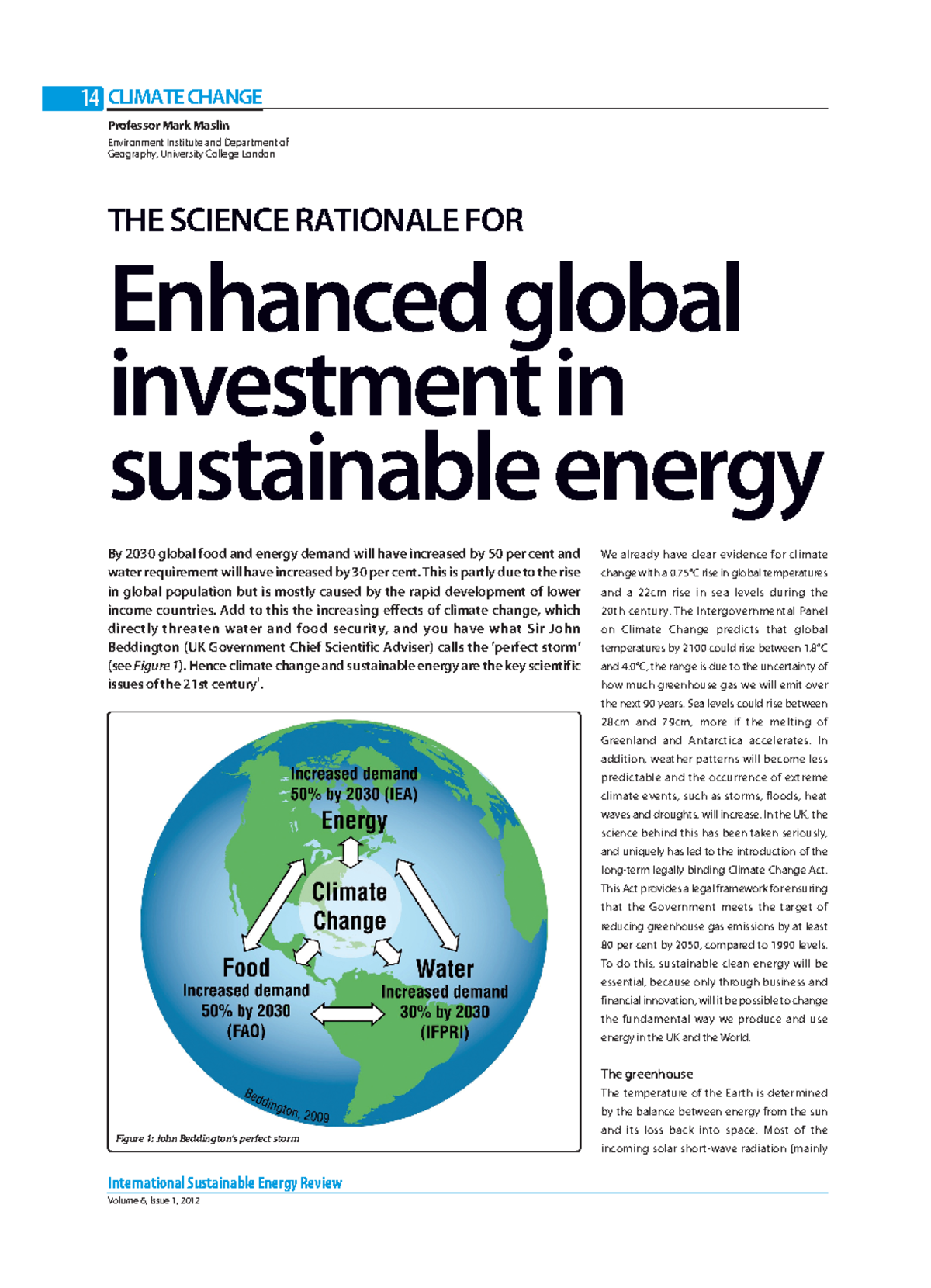 Maslin Climate Change Paper - We already have clear evidence for ...