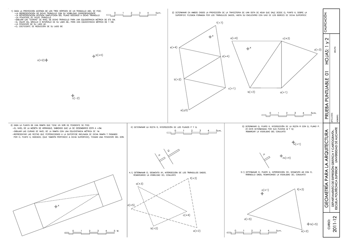 2011 12 Ppnp01 Acotado Geometria Para La Arquitectura Ua Studocu