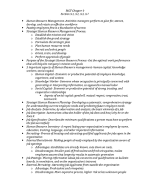 Study Guide MGT 201 - Summary Principles Of Mgt - Chapter 1- The ...