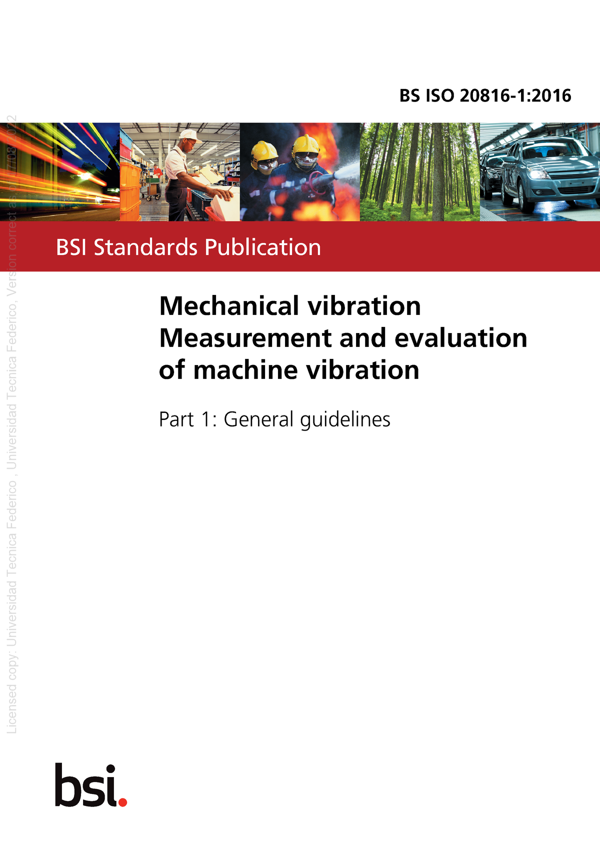 BS ISO 20816-1-2016 - ISO 20816 - Mechanical Vibration — Measurement ...