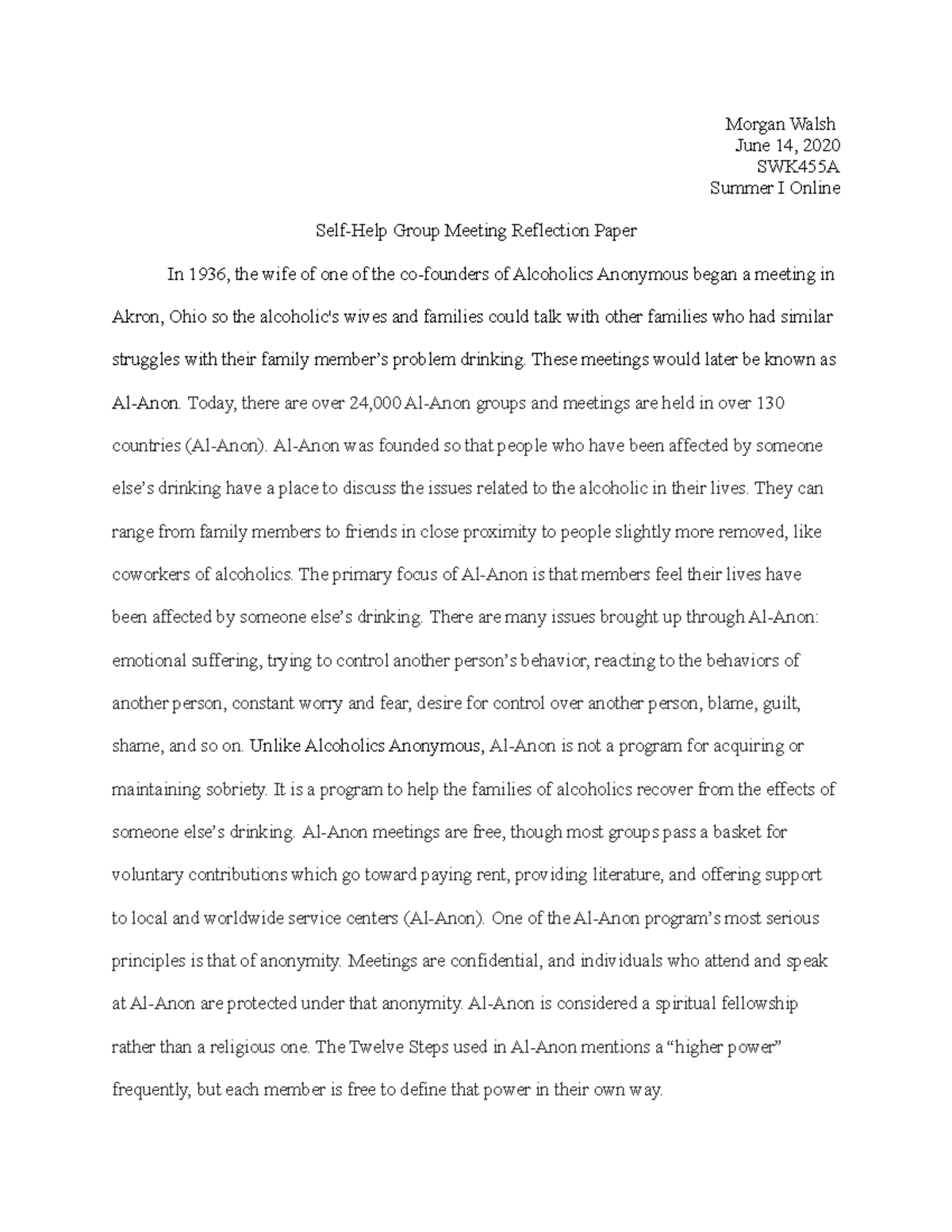 self help group research paper