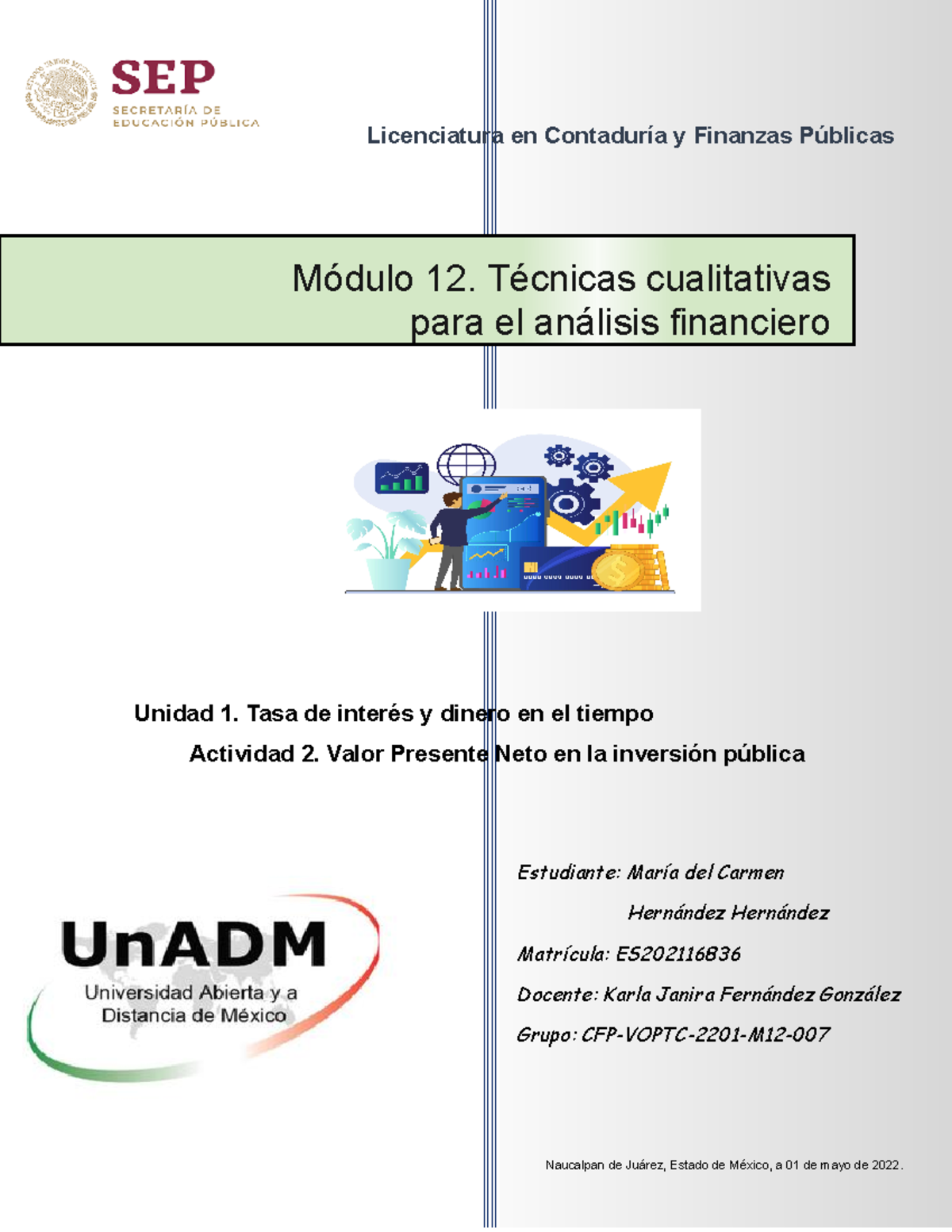 M12 U1 A2 Hernandez H M - Unidad 1. Tasa de interés y dinero en el ...