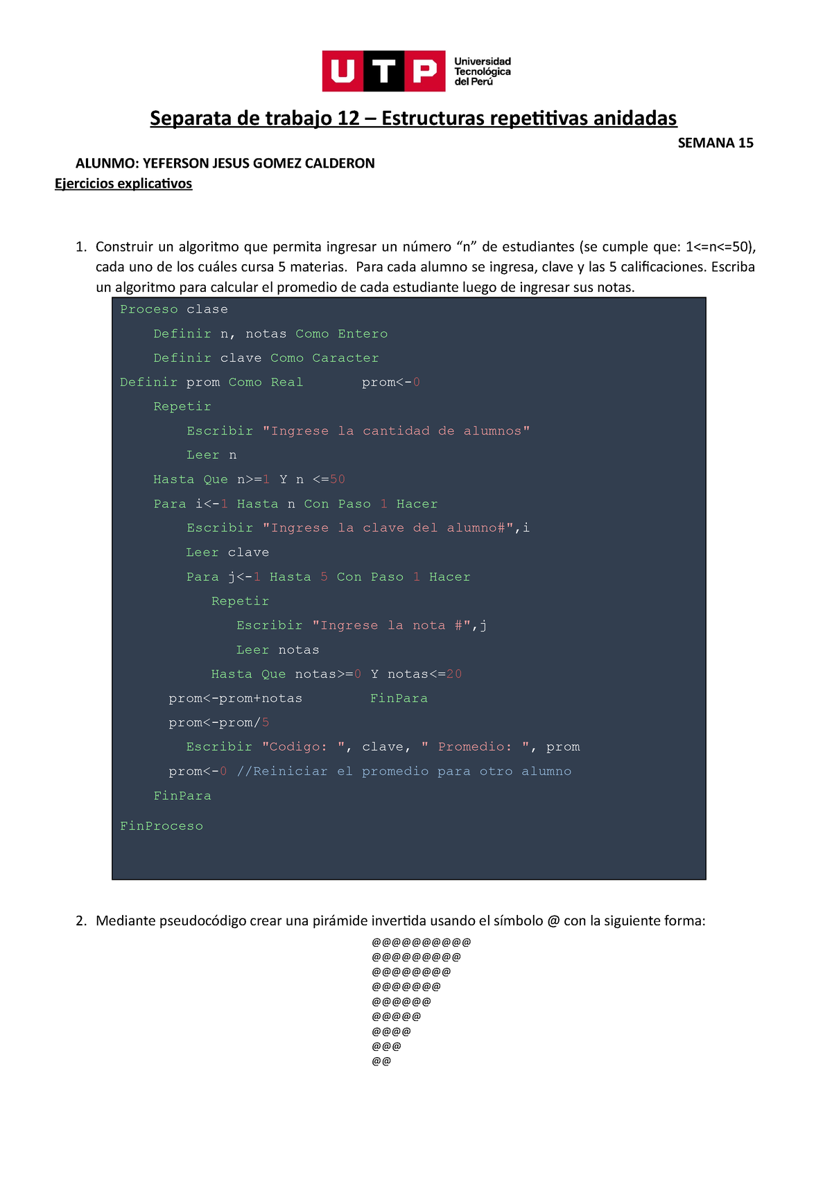 Algoritmo 15 - Bbbbbbbbbbbbbb - Separata De Trabajo 12 – Estructuras ...