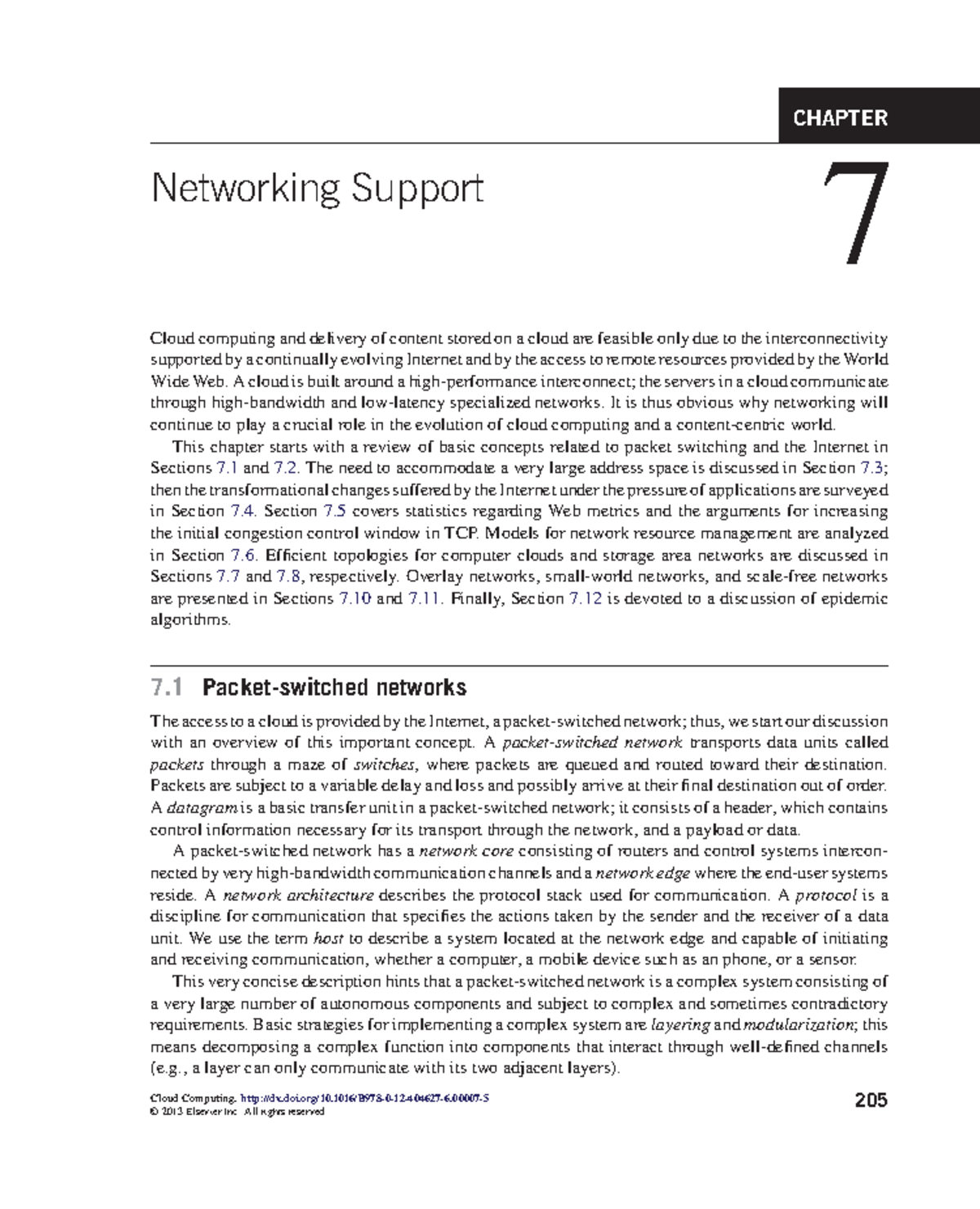 Chapter 07 - Networking Support - CHAPTER Networking Support 7 Cloud ...