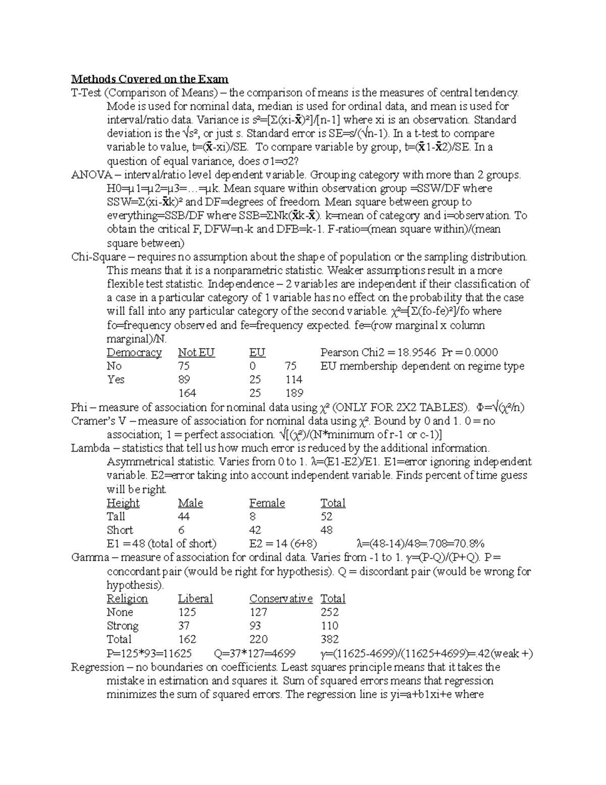 review-2-methods-covered-on-the-exam-comparison-of-means-the