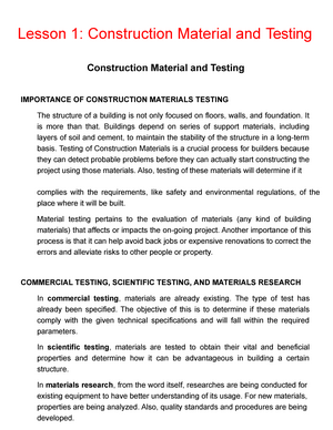 materials testing