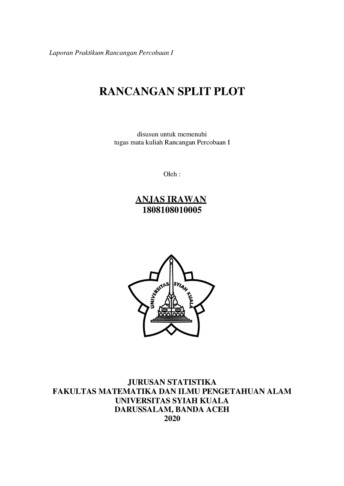 Rancangan Percobaan I Laporan 6 Praktikum - Laporan Praktikum Rancangan ...