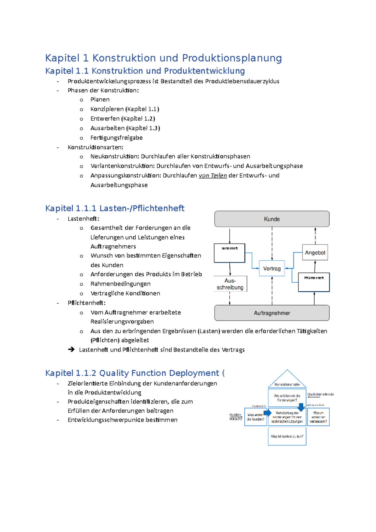 ME Zusammenfassung Kapitel 1 Fertig - Kapitel 1 Konstruktion Und ...