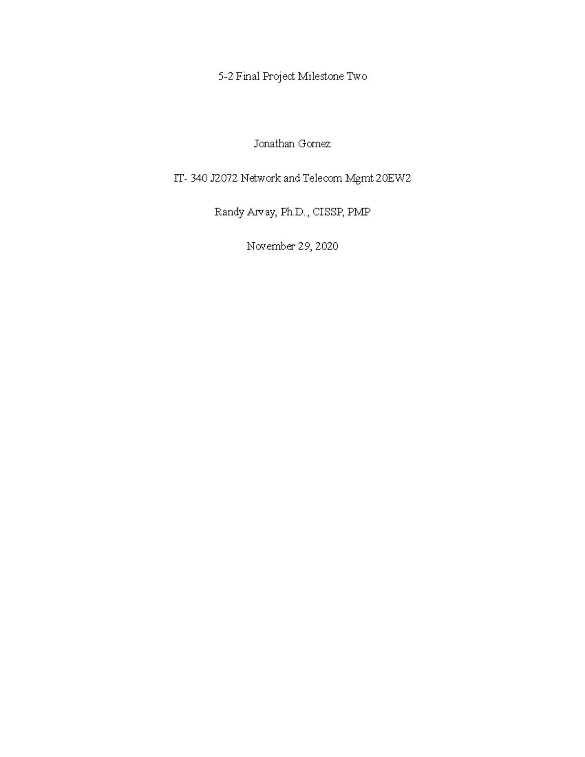 5-2 Final Project Milestone Two - 5-2 Final Project Milestone Two ...